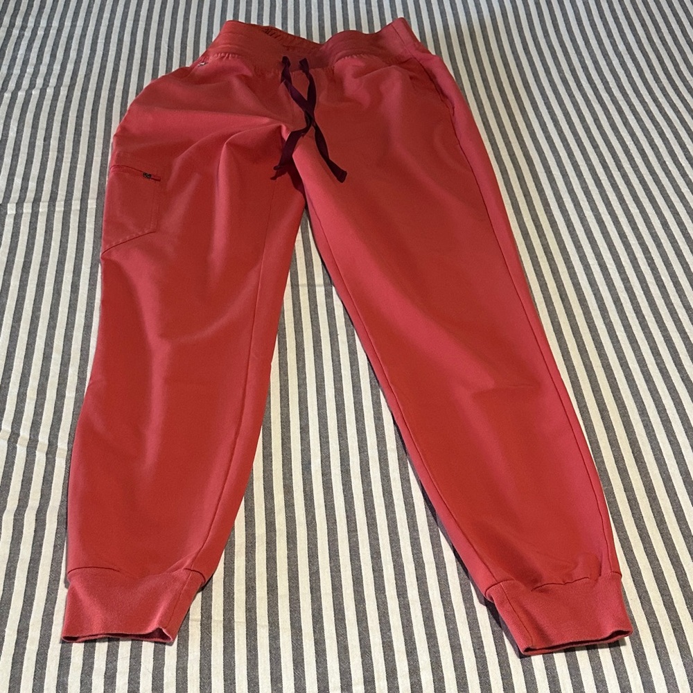 Women’s orange  Red Jogger Pants scrubs
